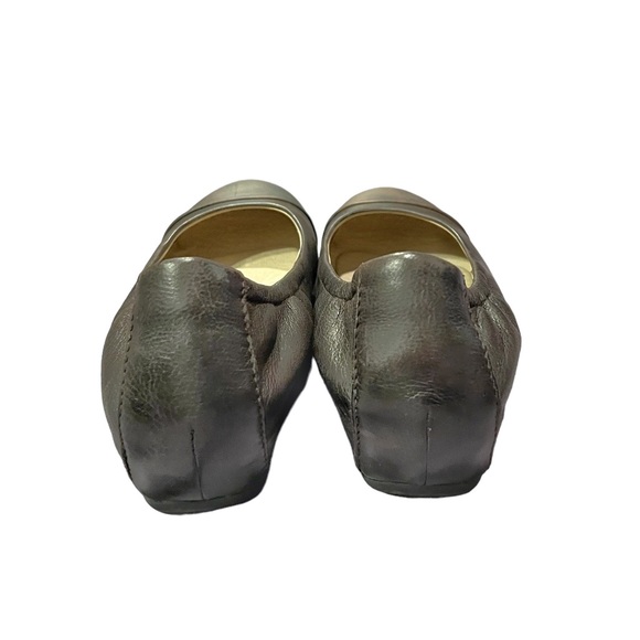 Dansko Lisanne Chocolate Burnished Nubuck Hidden Wedge Flat - Picture 6 of 8